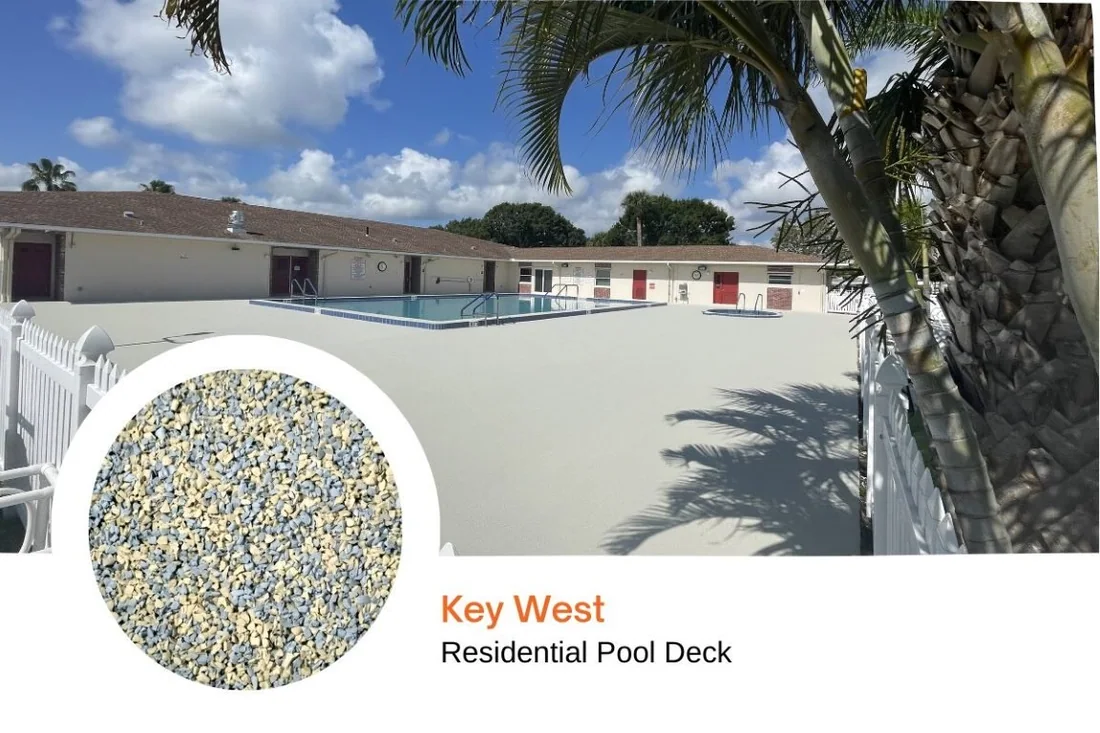 Key West blend shown on a residential pool deck