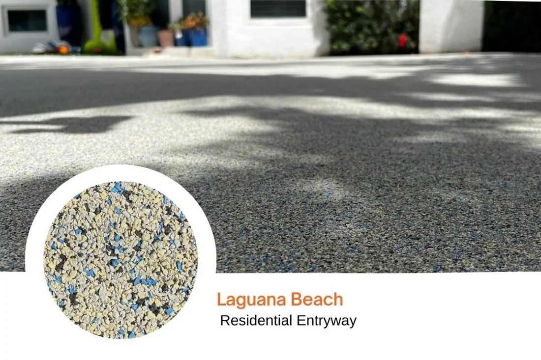 Laguna Beach blend shown on a residential entryway
